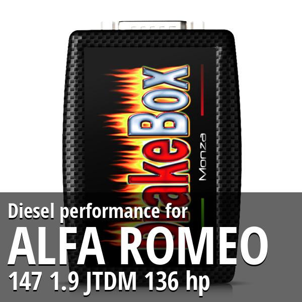 Diesel performance Alfa Romeo 147 1.9 JTDM 136 hp
