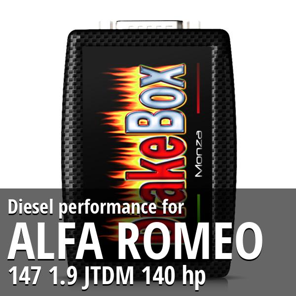 Diesel performance Alfa Romeo 147 1.9 JTDM 140 hp