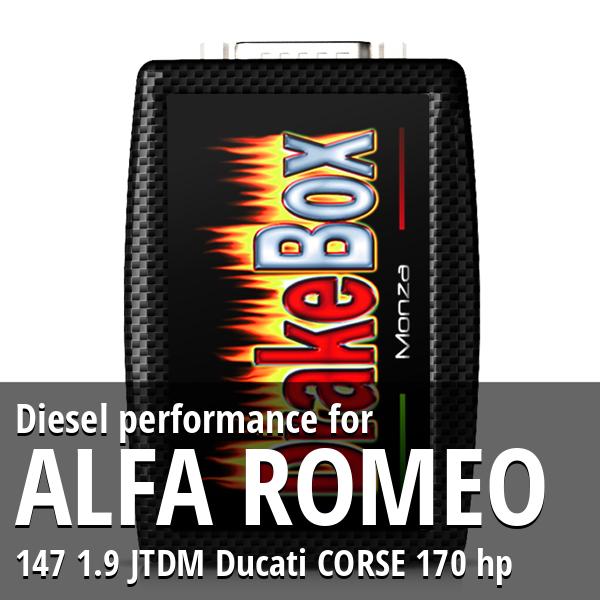 Diesel performance Alfa Romeo 147 1.9 JTDM Ducati CORSE 170 hp