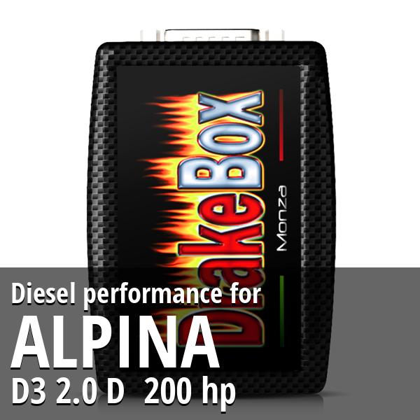 Diesel performance Alpina D3 2.0 D 200 hp