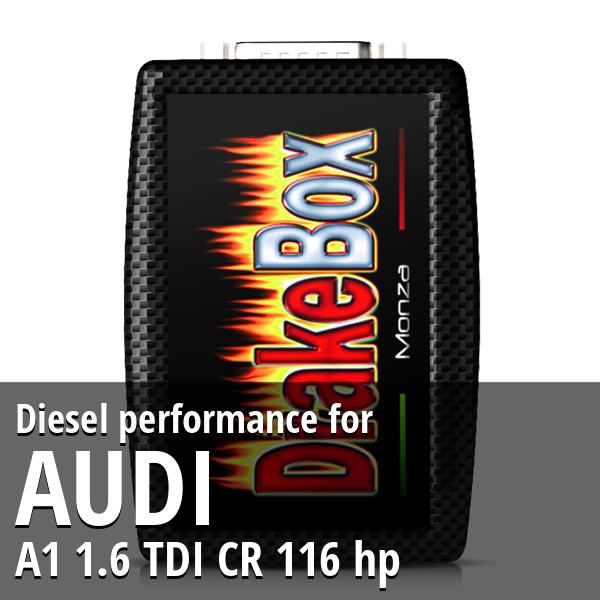 Diesel performance Audi A1 1.6 TDI CR 116 hp