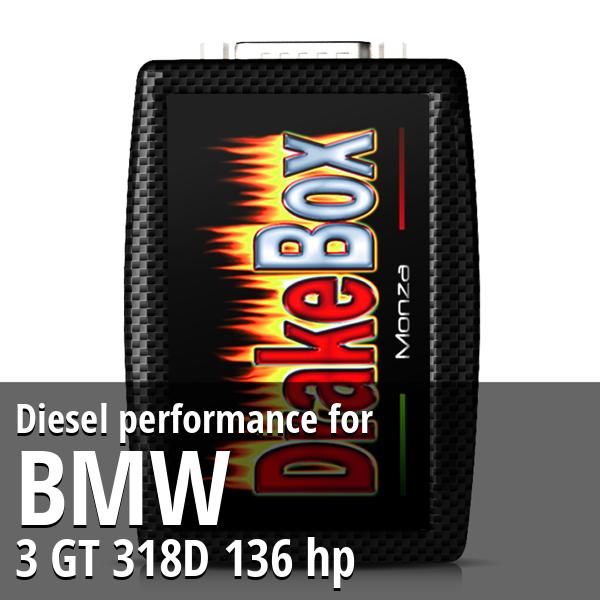 Diesel performance Bmw 3 GT 318D 136 hp