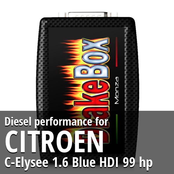 Diesel performance Citroen C-Elysee 1.6 Blue HDI 99 hp