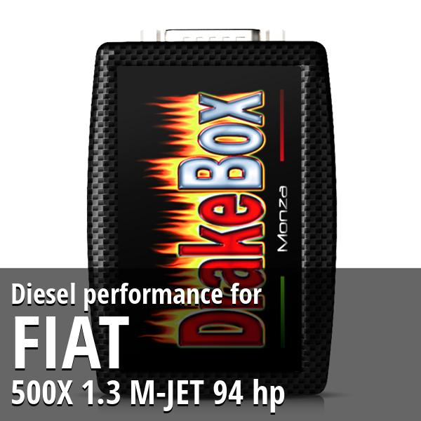 Diesel performance Fiat 500X 1.3 M-JET 94 hp