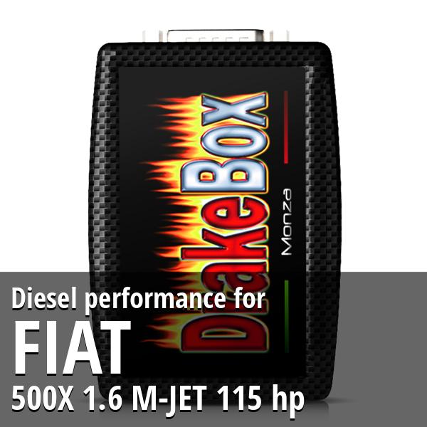 Diesel performance Fiat 500X 1.6 M-JET 115 hp