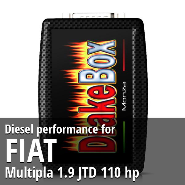 Diesel performance Fiat Multipla 1.9 JTD 110 hp