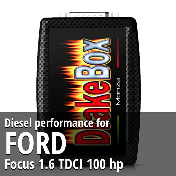Diesel performance Ford Focus 1.6 TDCI 100 hp