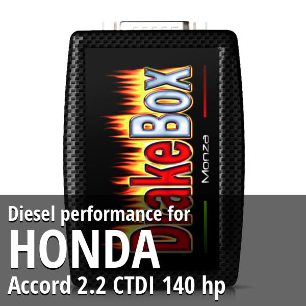 Diesel performance Honda Accord 2.2 CTDI 140 hp