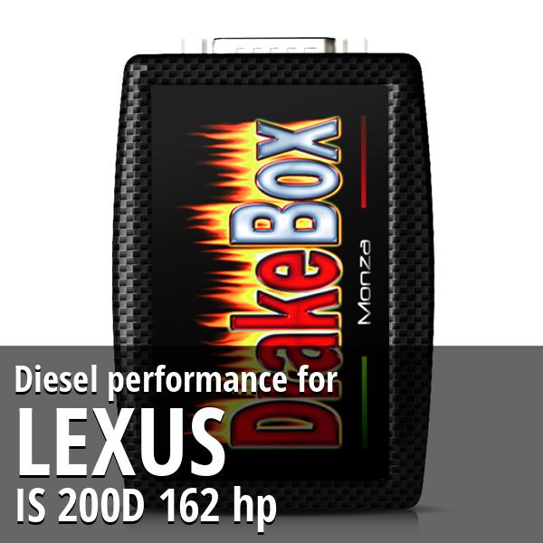 Diesel performance Lexus IS 200D 162 hp