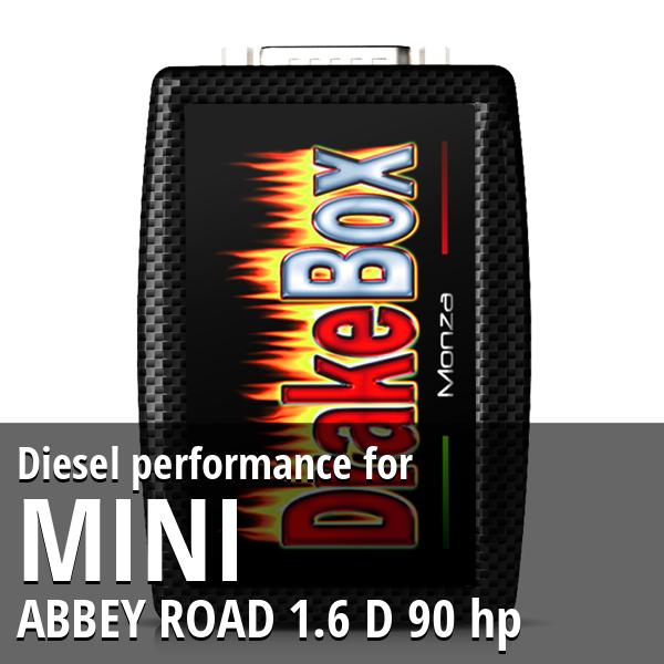 Diesel performance Mini ABBEY ROAD 1.6 D 90 hp