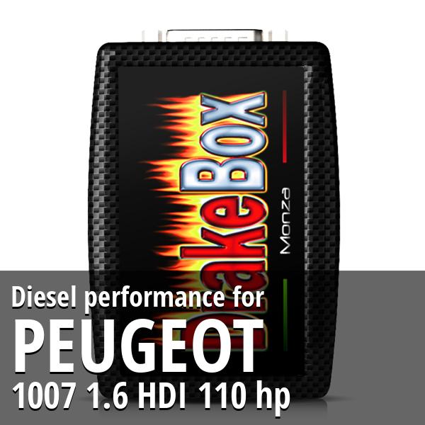 Diesel performance Peugeot 1007 1.6 HDI 110 hp