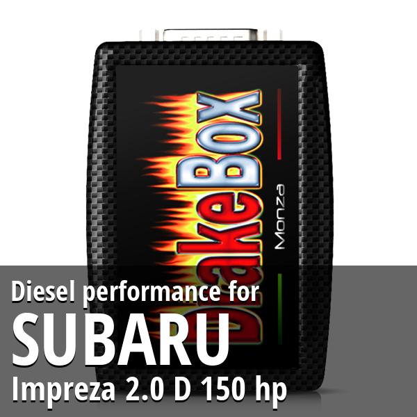 Diesel performance Subaru Impreza 2.0 D 150 hp