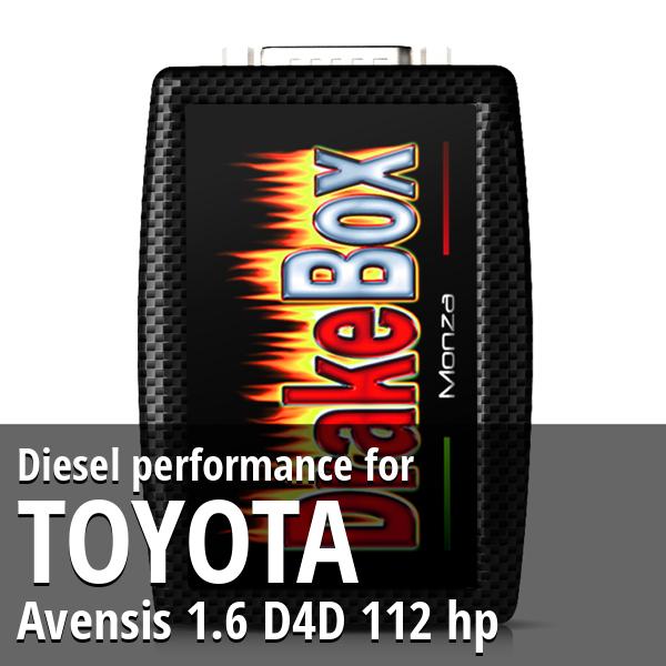 Diesel performance Toyota Avensis 1.6 D4D 112 hp